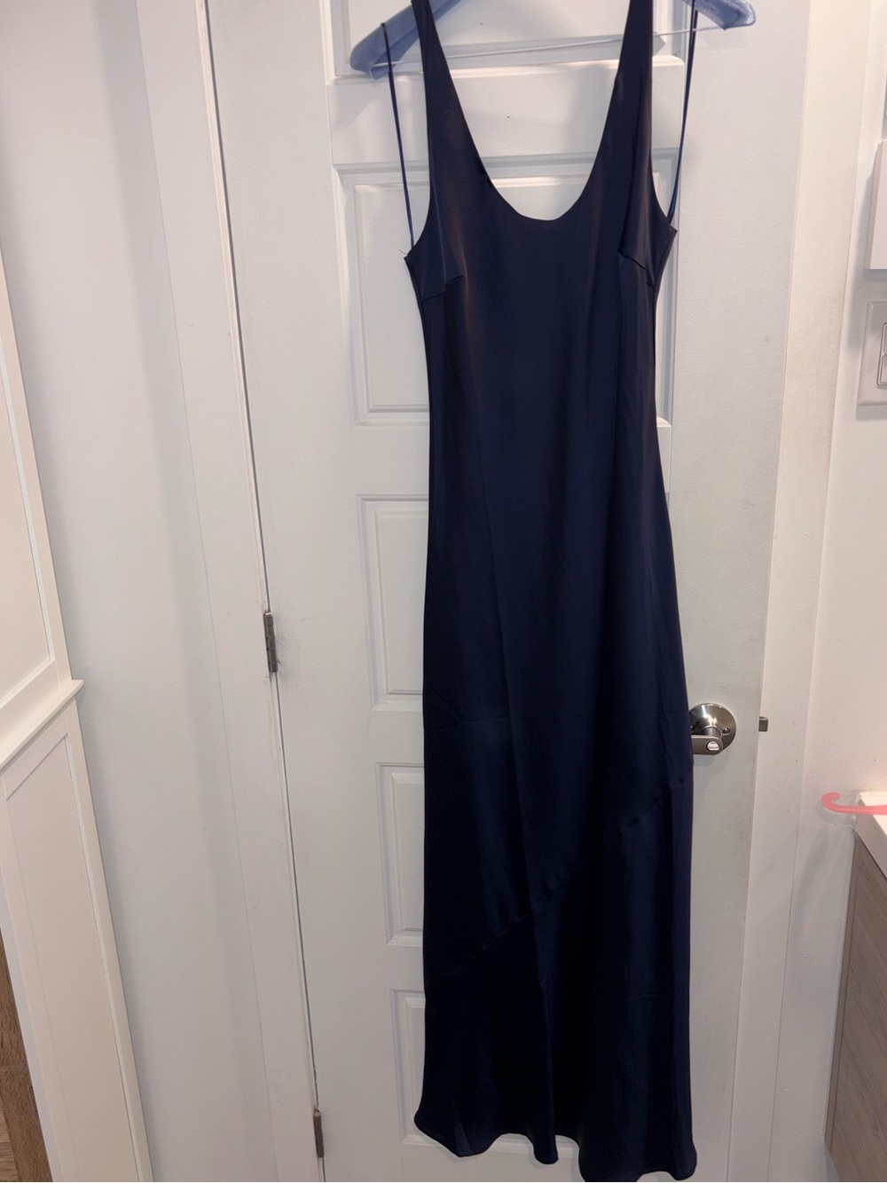 Camila Coelho Navy Slip Maxi Dress